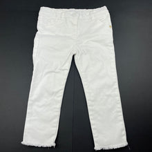 Load image into Gallery viewer, Girls Kardashian Kids, white stretch denim jeans, adjustable, Inside leg: 31.5cm, EUC, size 2,  