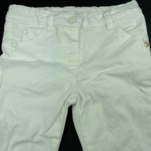 Load image into Gallery viewer, Girls Kardashian Kids, white stretch denim jeans, adjustable, Inside leg: 31.5cm, EUC, size 2,  