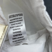 Load image into Gallery viewer, Girls Kardashian Kids, white stretch denim jeans, adjustable, Inside leg: 31.5cm, EUC, size 2,  