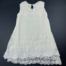 Load image into Gallery viewer, Girls Yirentongzhuang, lined embroidered party dress, armpit to armpit: 28cm, FUC, size 4-5, L: 54cm