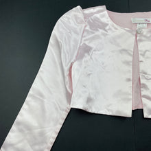 Load image into Gallery viewer, Girls Victoria Rose, pink lightweight bolero jacket, L: 25cm, EUC, size 6,  