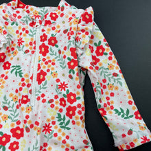 Load image into Gallery viewer, Girls Cotton On, floral long sleeve swim one-piece, EUC, size 000,  