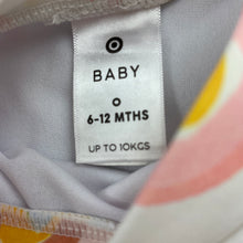 Load image into Gallery viewer, Girls Target, long sleeve rashie / swim top, rainbows, GUC, size 0,  