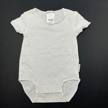 Load image into Gallery viewer, unisex Bonds, white stretchy bodysuit / romper, EUC, size 0000,  