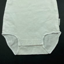 Load image into Gallery viewer, unisex Bonds, white stretchy bodysuit / romper, EUC, size 0000,  