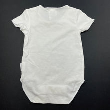 Load image into Gallery viewer, unisex Bonds, white stretchy bodysuit / romper, EUC, size 0000,  