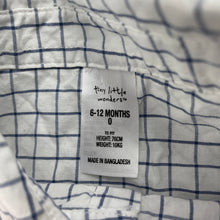 Load image into Gallery viewer, Boys Tiny Little Wonders, cotton short sleeve shirt, EUC, size 0,  