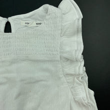 Load image into Gallery viewer, Girls Country Road, lined crinkle cotton ruffle top, small mark on front, FUC, size 6,  