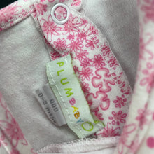 Load image into Gallery viewer, Girls Plum Baby, pink &amp; white floral cotton dress, FUC, size 000, L: 32cm