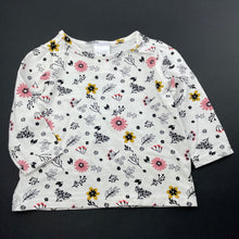 Load image into Gallery viewer, Girls Teeny Weeny, floral long sleeve top, EUC, size 00,  