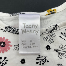 Load image into Gallery viewer, Girls Teeny Weeny, floral long sleeve top, EUC, size 00,  