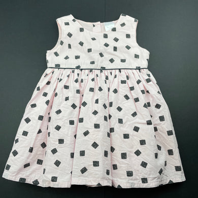 Girls Tiny Little Wonders, lined cotton party dress, FUC, size 0, L: 40cm