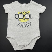 Load image into Gallery viewer, Boys Target, grey cotton bodysuit / romper, GUC, size 0,  