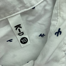 Load image into Gallery viewer, Boys KID, lightweight organic cotton short sleeve shirt, EUC, size 10,  