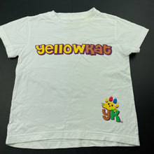 Load image into Gallery viewer, unisex yellowkat, white cotton t-shirt / top, FUC, size 4,  