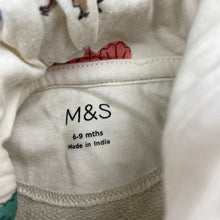 Load image into Gallery viewer, Boys M&amp;S, cotton hooded top, dinosaurs, EUC, size 0,  