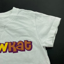 Load image into Gallery viewer, unisex yellowkat, white cotton t-shirt / top, GUC, size 4,  