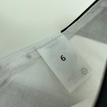 Load image into Gallery viewer, Girls Target, cotton lined black &amp; white stripe party dress, GUC, size 6, L: 66cm