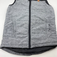 Load image into Gallery viewer, Boys Target, grey &amp; black puffer vest / jacket, GUC, size 9,  