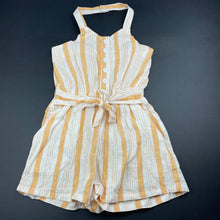 Load image into Gallery viewer, Girls KID, linen / viscose summer playsuit, EUC, size 8,  
