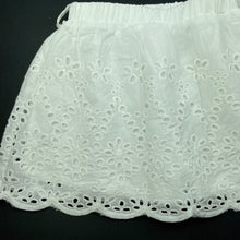 Load image into Gallery viewer, Girls PatPat, broderie cotton skirt, built-in shorts, elasticated, GUC, size 2,  