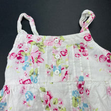 Load image into Gallery viewer, Girls Kids Stuff, lined floral cotton summer dress, GUC, size 3, L: 56cm