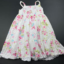 Load image into Gallery viewer, Girls Kids Stuff, lined floral cotton summer dress, GUC, size 3, L: 56cm