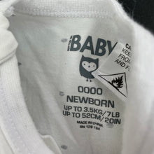 Load image into Gallery viewer, unisex Cotton On, stretchy zip coverall / romper, EUC, size 0000,  