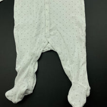 Load image into Gallery viewer, unisex Marquise, white cotton coverall / romper, FUC, size 0000,  