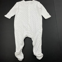 Load image into Gallery viewer, unisex Marquise, white cotton coverall / romper, FUC, size 0000,  