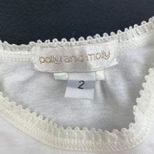 Load image into Gallery viewer, Girls Polly and Molly, embellished long sleeve top, L: 45cm, GUC, size 2,  