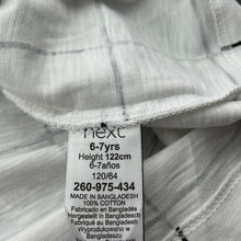 Load image into Gallery viewer, Boys Next, checked cotton t-shirt / top, EUC, size 6-7,  