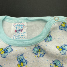 Load image into Gallery viewer, unisex Little Wishes, vintage terry bodysuit / romper, GUC, size 1,  
