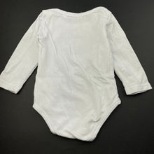 Load image into Gallery viewer, Boys Vogue Fashion, white bodysuit / romper, bear, FUC, size 00,  