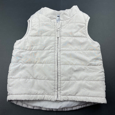Girls Kids & Co, gold spot puffer vest / jacket, GUC, size 2,  