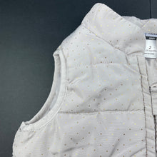 Load image into Gallery viewer, Girls Kids &amp; Co, gold spot puffer vest / jacket, GUC, size 2,  