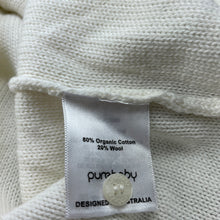 Load image into Gallery viewer, Girls purebaby, knitted organic cotton / wool dress, GUC, size 00, L: 38cm