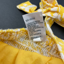 Load image into Gallery viewer, Girls Anko, yellow floral summer jumpsuit, GUC, size 9,  