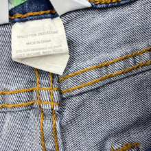 Load image into Gallery viewer, Girls Tilii, blue stretch denim shorts, W: 28cm across, FUC, size 9,  