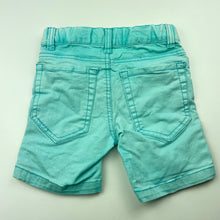 Load image into Gallery viewer, Boys Pumpkin Patch, blue stretch cotton shorts, adjustable, marks on back, FUC, size 1,  