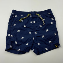 Load image into Gallery viewer, Boys Dymples, navy lightweight cotton shorts, elasticated, GUC, size 1,  