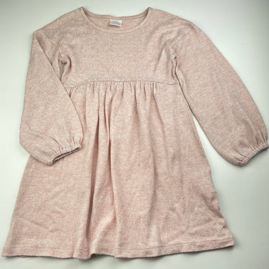 Girls Zara, soft feel knit casual dress, mark front skirt, FUC, size 7, L: 57cm