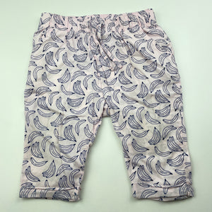 Girls Target, lightweight cotton pants, elasticated, FUC, size 0,  
