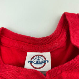 Boys Delta Pro Weight, red cotton t-shirt / top, Hawaii, armpit to armpit: 29cm, FUC, size 1-2,  