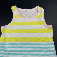 Load image into Gallery viewer, Girls Seed, striped cotton singlet / tank top, FUC, size 8-9,  