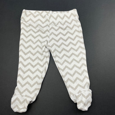 unisex Tiny Little Wonders, cotton footed leggings / bottoms, EUC, size 00000,  