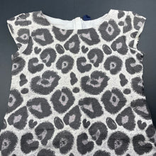 Load image into Gallery viewer, Girls GAP, cotton lined animal print party dress, discolouration, FUC, size 12, L: 75cm