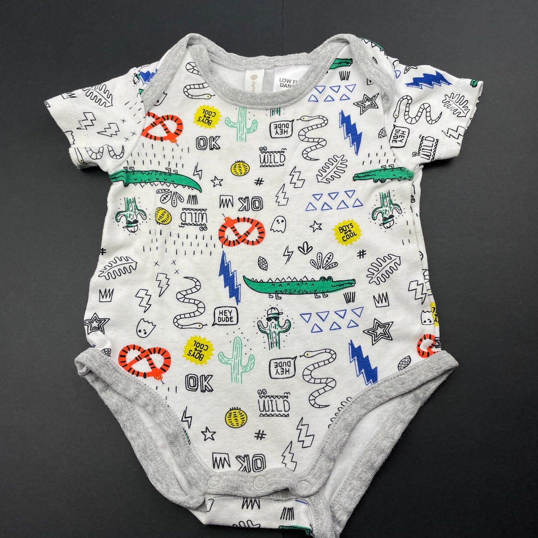 Boys Dymples, cotton bodysuit / romper, FUC, size 0,  