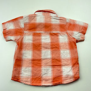 Boys Pumpkin Patch, lightweight cotton short sleeve shirt, FUC, size 1,  