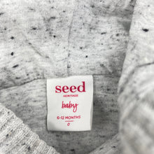 Load image into Gallery viewer, Boys Seed, navy stripe knitted cotton hooded cardigan, GUC, size 0,  